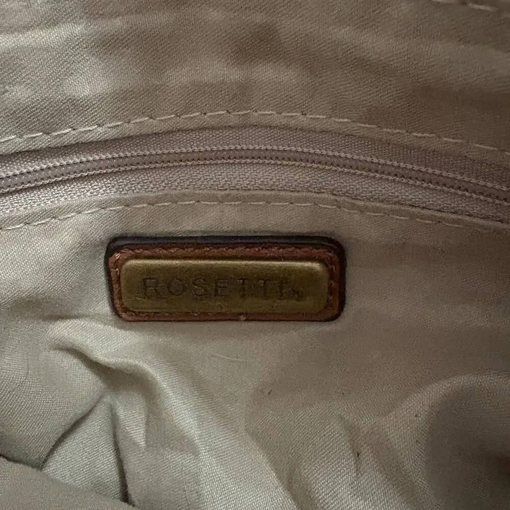 Rosetti Tooled Faux Leather Crossbody Bag Tan Western Bohemian‎ Floral - Picture 8 of 8